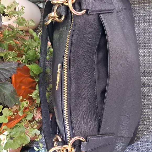 Coach Ava Navy Leather Shoulder/ Tote Excellent Condition - Picture 5 of 13